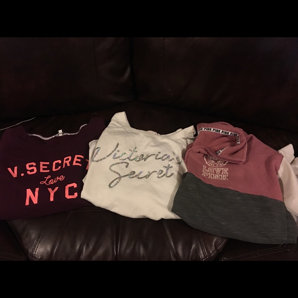 Bundle Victoria Secret sweatshirts Large